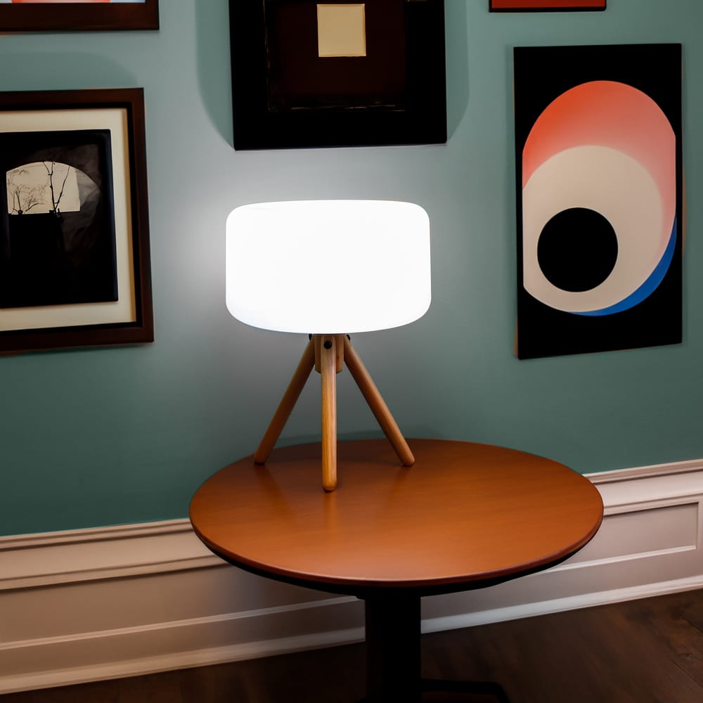 Discover Chloe from Newgarden - a unique piece blending wood and polyethylene for an elegant ambiance.