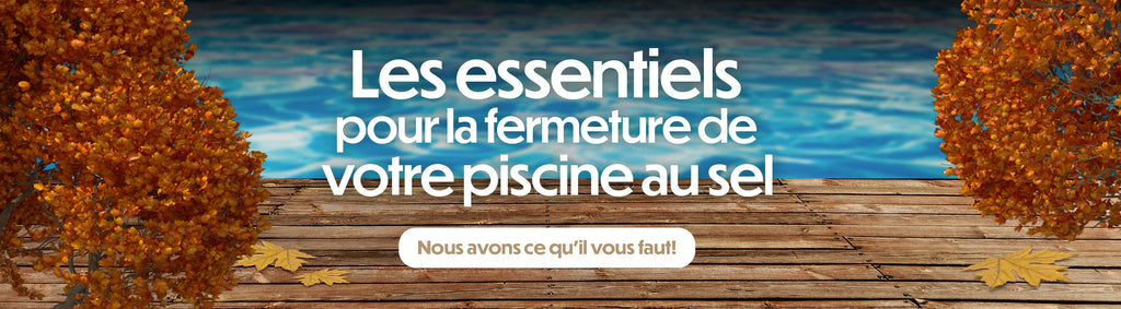 essentiels produits chimiques de fermeture de piscine au sel