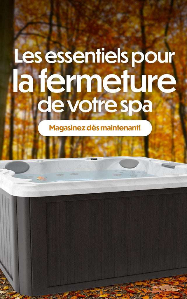 essentiels produits chimiques de fermeture de spa