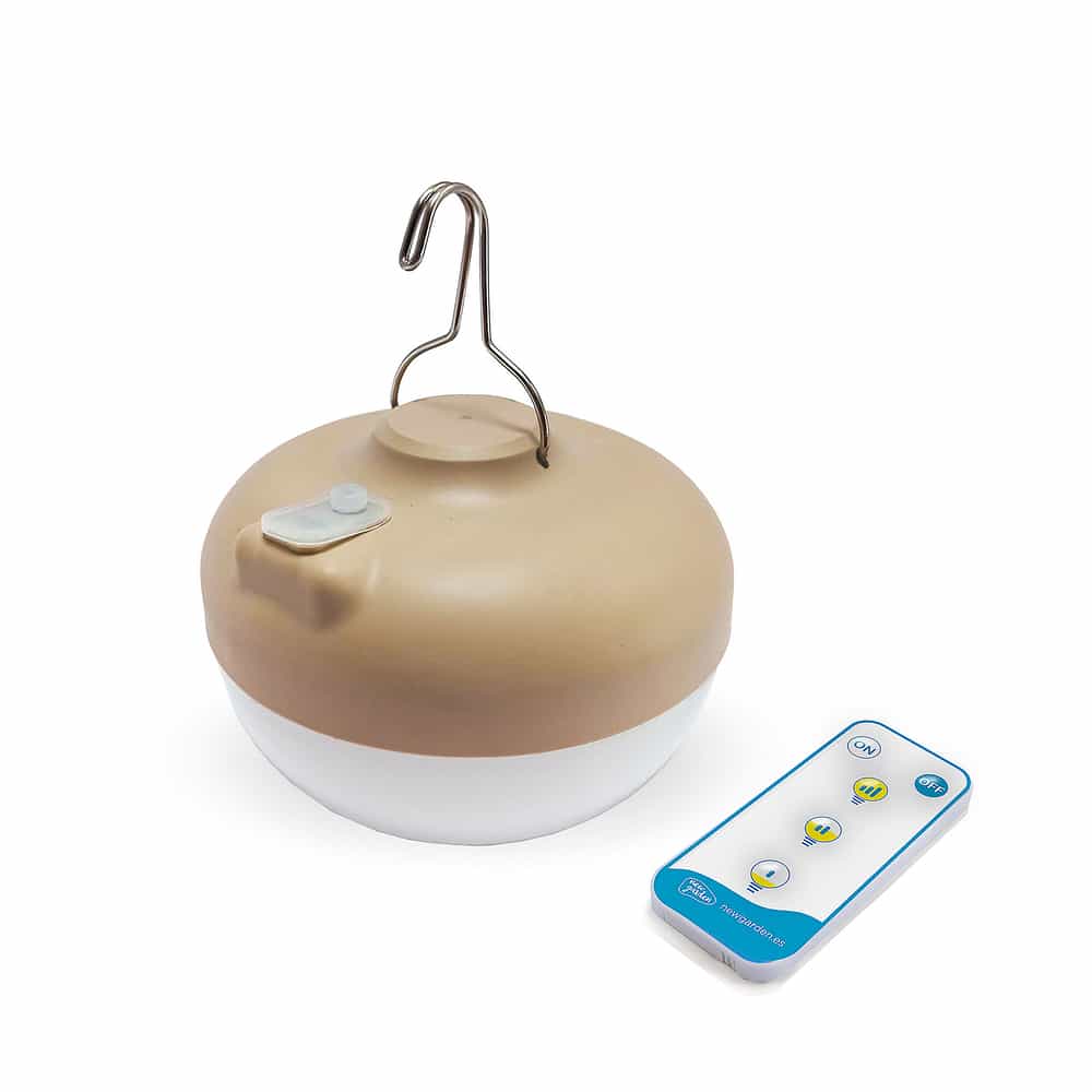 Illuminate your campsite with Cherry Bulb. Portable, rechargeable, magnet-based. Comes with remote control, 900 lumens and 6-20 hours burn time.