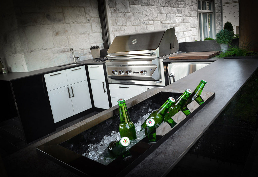 Classic Station Grill Cuisine extérieure et cuisine d'été sur mesure chez Piscines Spas Etchetera