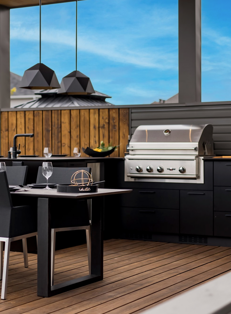 Station Grill Cuisine extérieure et cuisine d'été sur mesure chez Piscines Spas Etchetera
